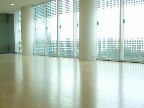 Bamboo flooring in Autodesk office